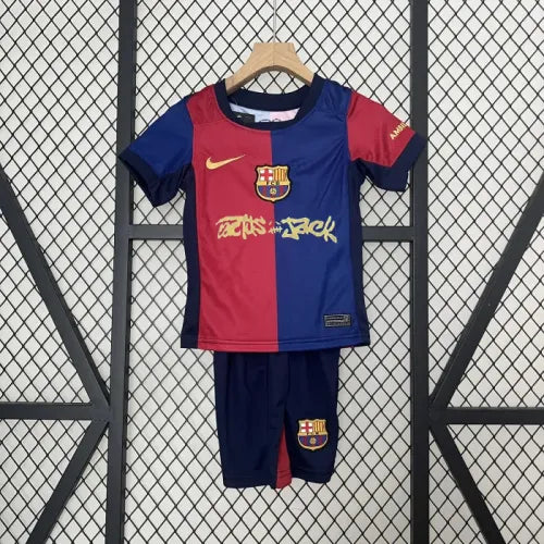 ברצלונה חולצת בית טרוויס סקוט ילדים 24/25