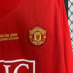 מנצ'סטר יוניטד בית 2007/08 רטרו חולצה ארוכה