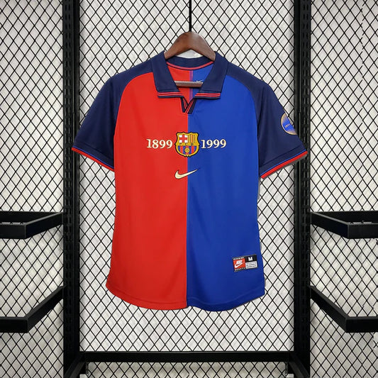 ברצלונה חולצת 100 שנים 1899-1999 רטרו